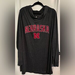 4x Men’s Nebraska Hooded Long Sleeve Shirt